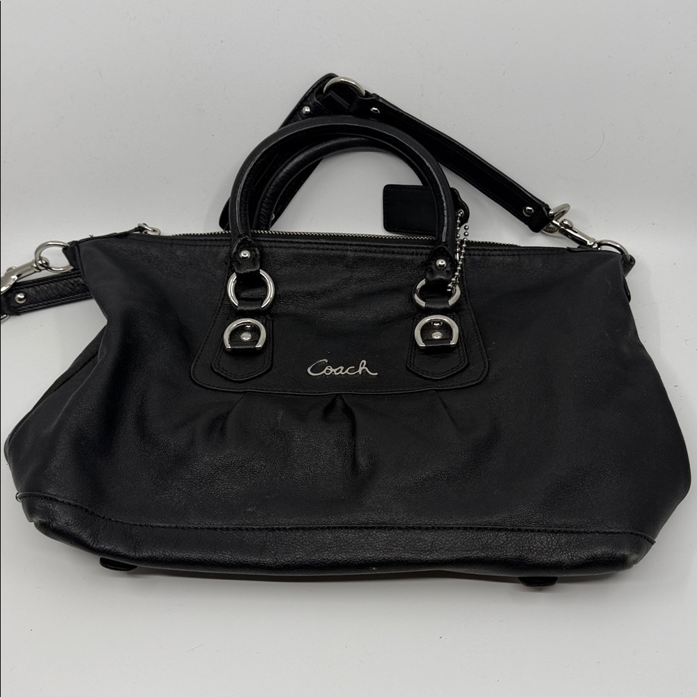 Coach Black Leather Satchel